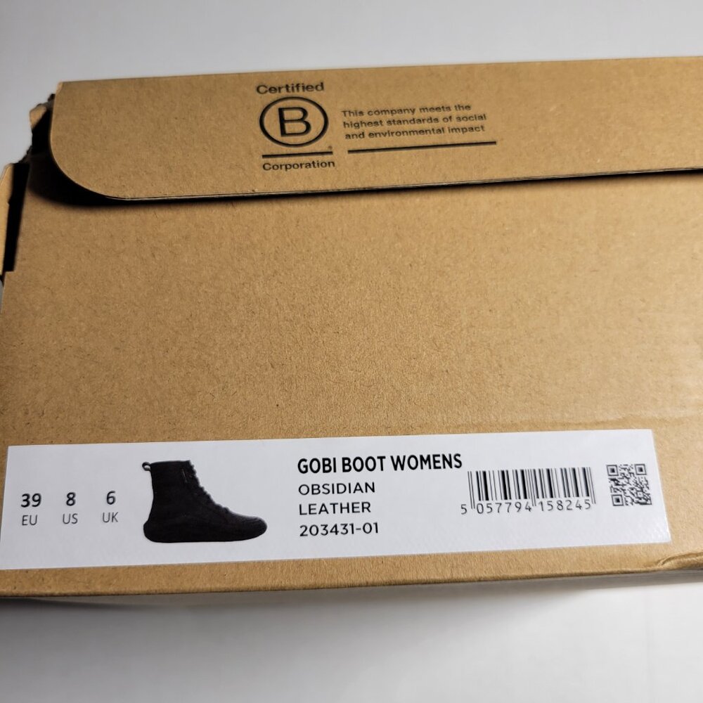 Vivobarefoot Gobi Boot Womens in Obsidian - Picture 4 of 10